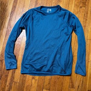 Mountain Hardwear Airmesh Long-Sleeve Crew Top - Women's Large L Blue